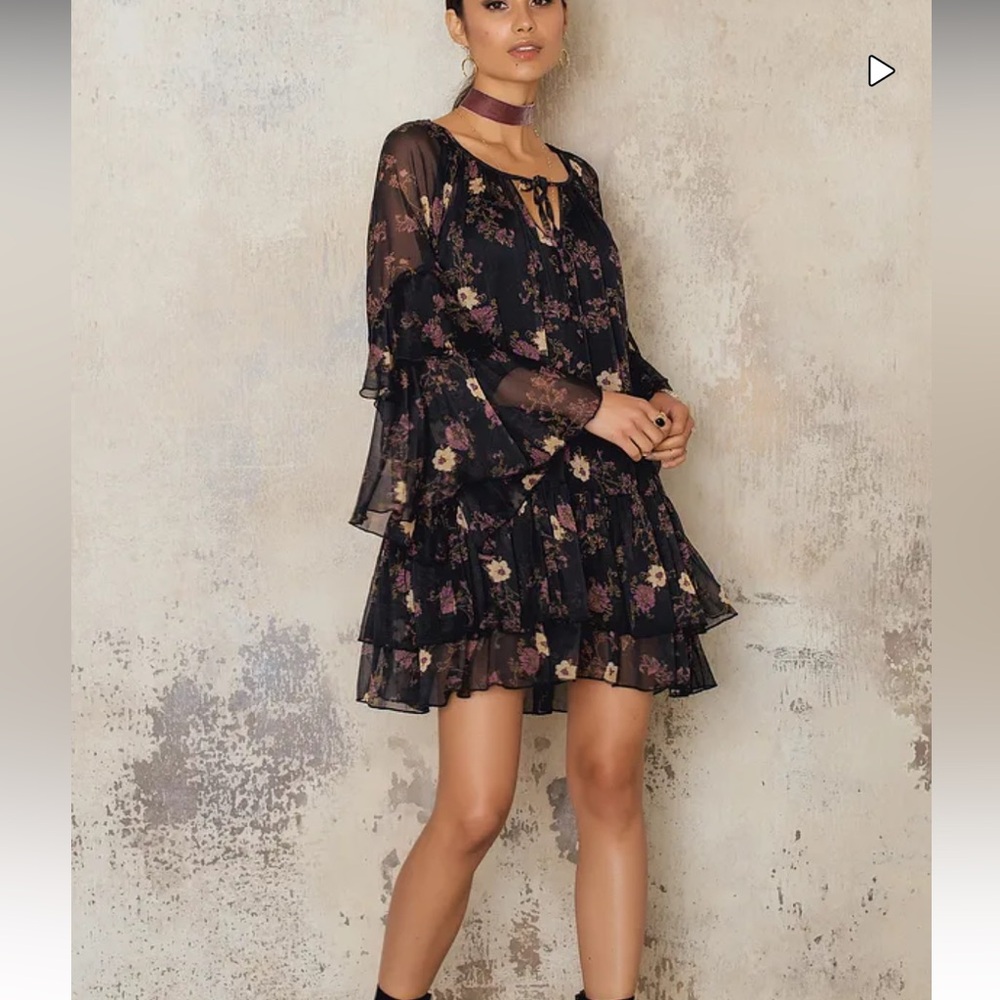 Sunsetter Printed Mini Dress by FREE PEOPLE